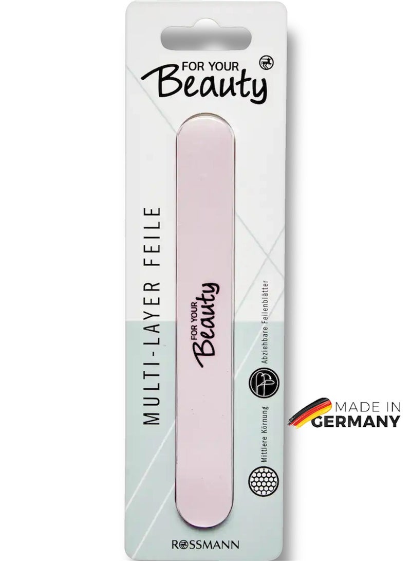ROSSMANN FOR YOUR Beauty Multi-Layer Nail File for Natural & Artificial Nails (German Brand) - Image 1